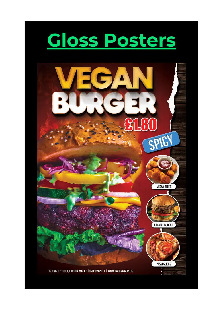 High-Quality A1 Gloss Posters Printed On Glossy Paper For Professional Displays