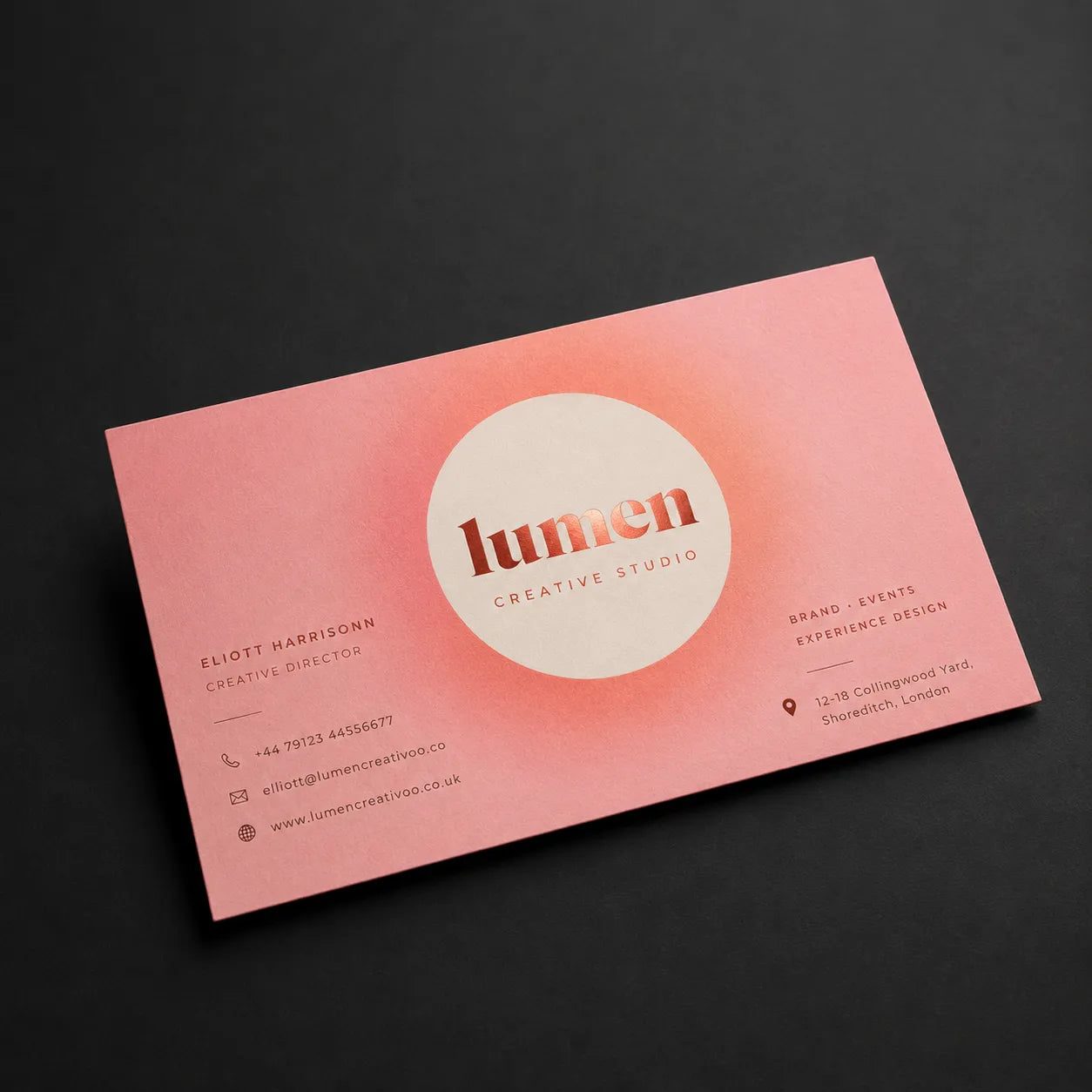 Creative premium business card printing with luxury finish options by Digraphics UK