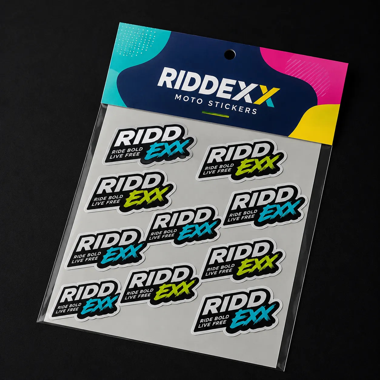 Custom shape stickers on a sheet printed on white and transparent polypropylene by Digraphics UK