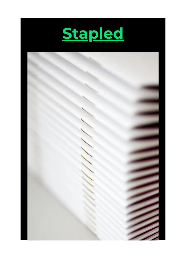 Custom A5 Size Saddle Stitched Booklets Displaying Professional Binding And Premium Print Quality For UK Businesses