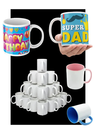 Custom Personalised Photo Mug Featuring Your Own Text And Pictures, Perfect For Unique Gifts And Special Occasions With Vibrant, Long-Lasting Print