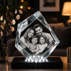 Bespoke 3D laser-etched iceberg glass award (130x105x50mm) for corporate and retirement gifts in Wembley.