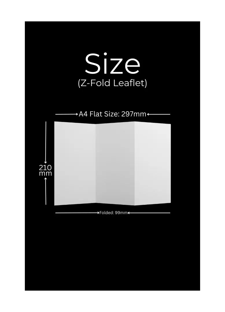 High-quality affordable Z-fold leaflet printing in the UK with custom finishes and fast delivery