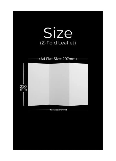 High-quality affordable Z-fold leaflet printing in the UK with custom finishes and fast delivery