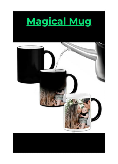 Heat-Changing Photo Mug Revealing Custom Image When Hot, Perfect Personalised Gift For Coffee Or Tea Lovers