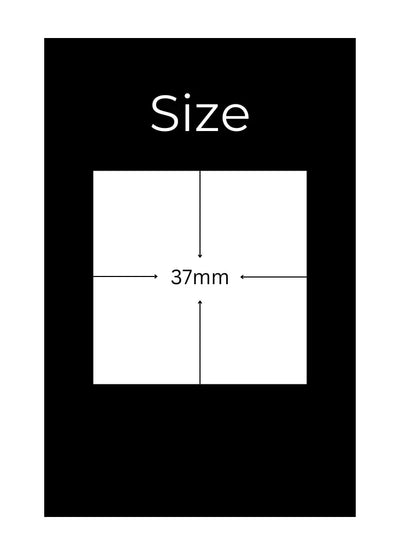 Custom 37mm square personalised stickers printed in the UK with free delivery