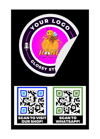 Custom 51mm Square Stickers Printed With Unique Designs And Delivered Free Across The UK