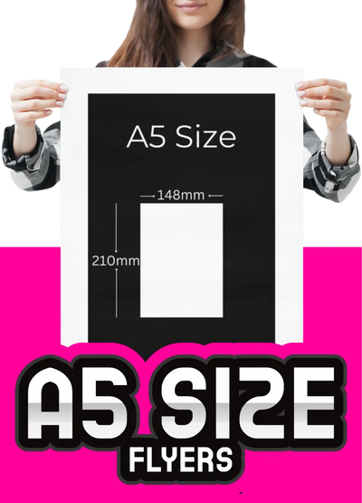 Affordable A5 flyers printing services in the UK with clear pricing and fast turnaround