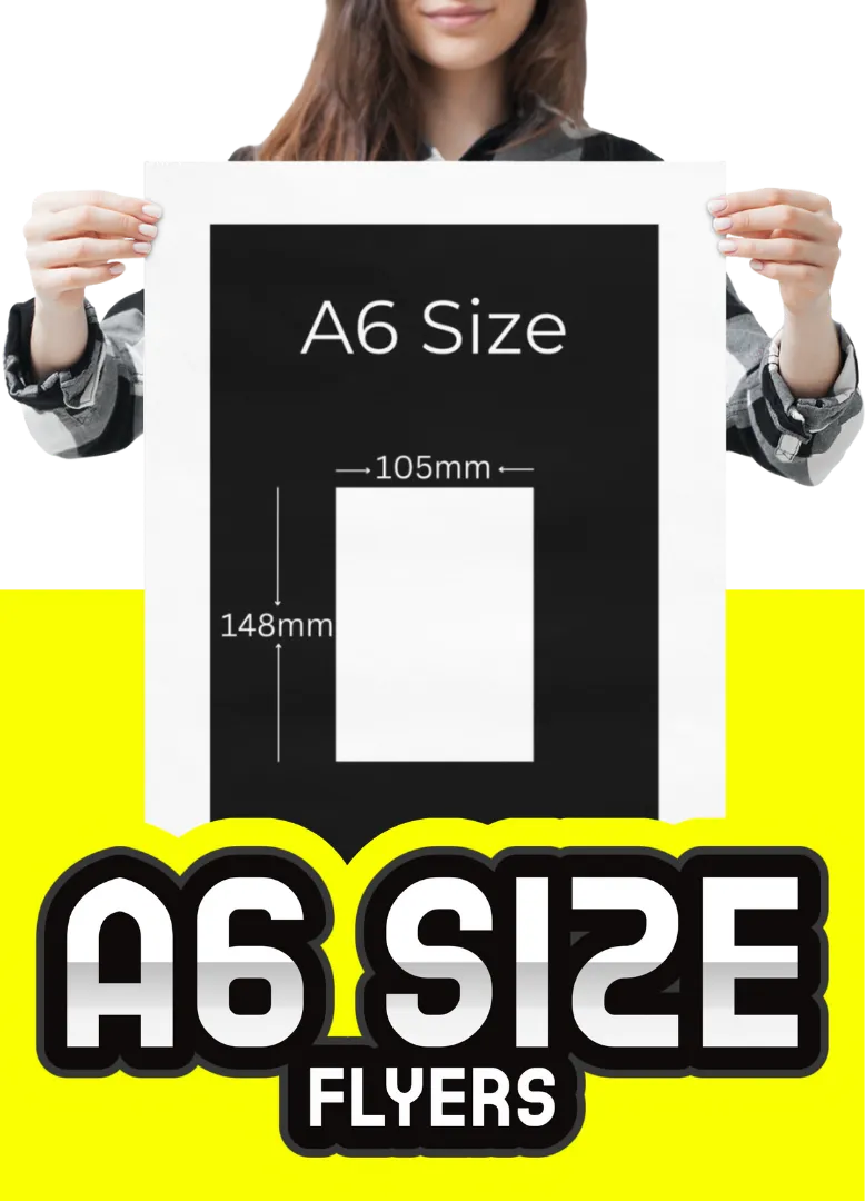 Professional A6 flyer printing for small businesses with custom branding and budget-friendly prices