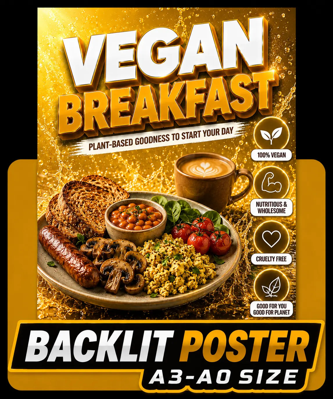 Backlit poster printing by digraphics with illuminated A3-A0 posters, vibrant colours and premium display quality.