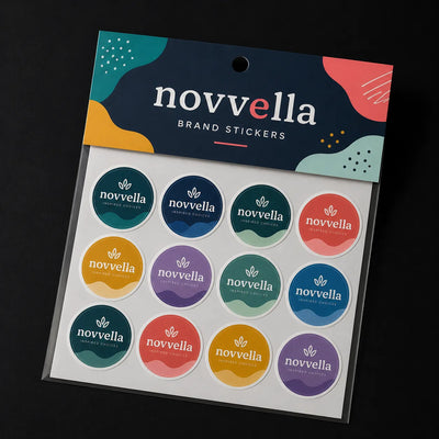 Brand sticker printing in oval circle rectangle and square on gloss and matte by Digraphics UK