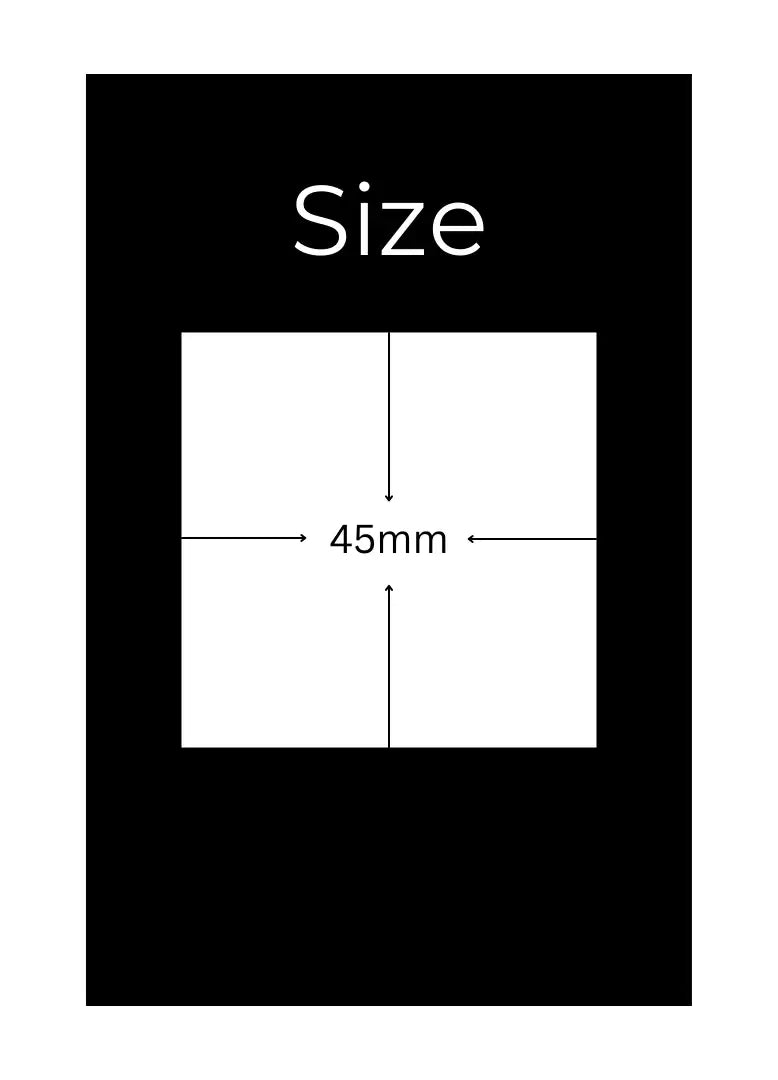 Personalised 45mm Square Stickers With Custom Design And Free UK Delivery