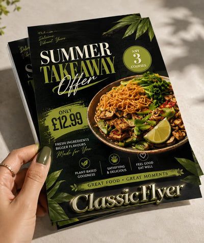 Classic Flyer Printing UK - Silk and Gloss from DiGraphics