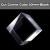 50mm blank cut corner crystal glass block, clear photo crystal ready for personalised engraving, elegant custom gift keepsake