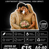 Display board printing advertisement featuring custom cut wedding display board, lightweight UV printed signage, exhibition boards and £25 offer up to A0 size.