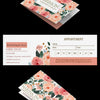 Elegant folded business cards printed on thick premium cardstock with sharp folds and personalized branding for a standout professional look.