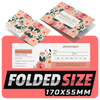 High-quality folded business card printing service in the UK