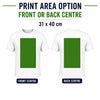 Personalised colour quality T-shirts London with vivid printing results