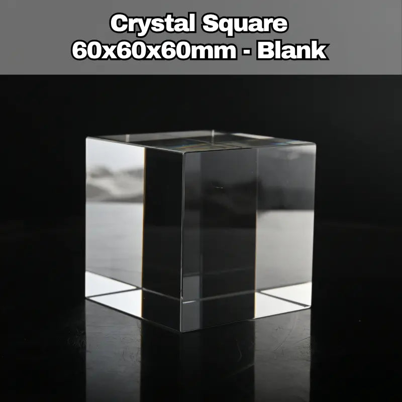 Laser engraved K9 crystal cube 60mm personalised photo gift in Wembley with premium 3D internal engraving