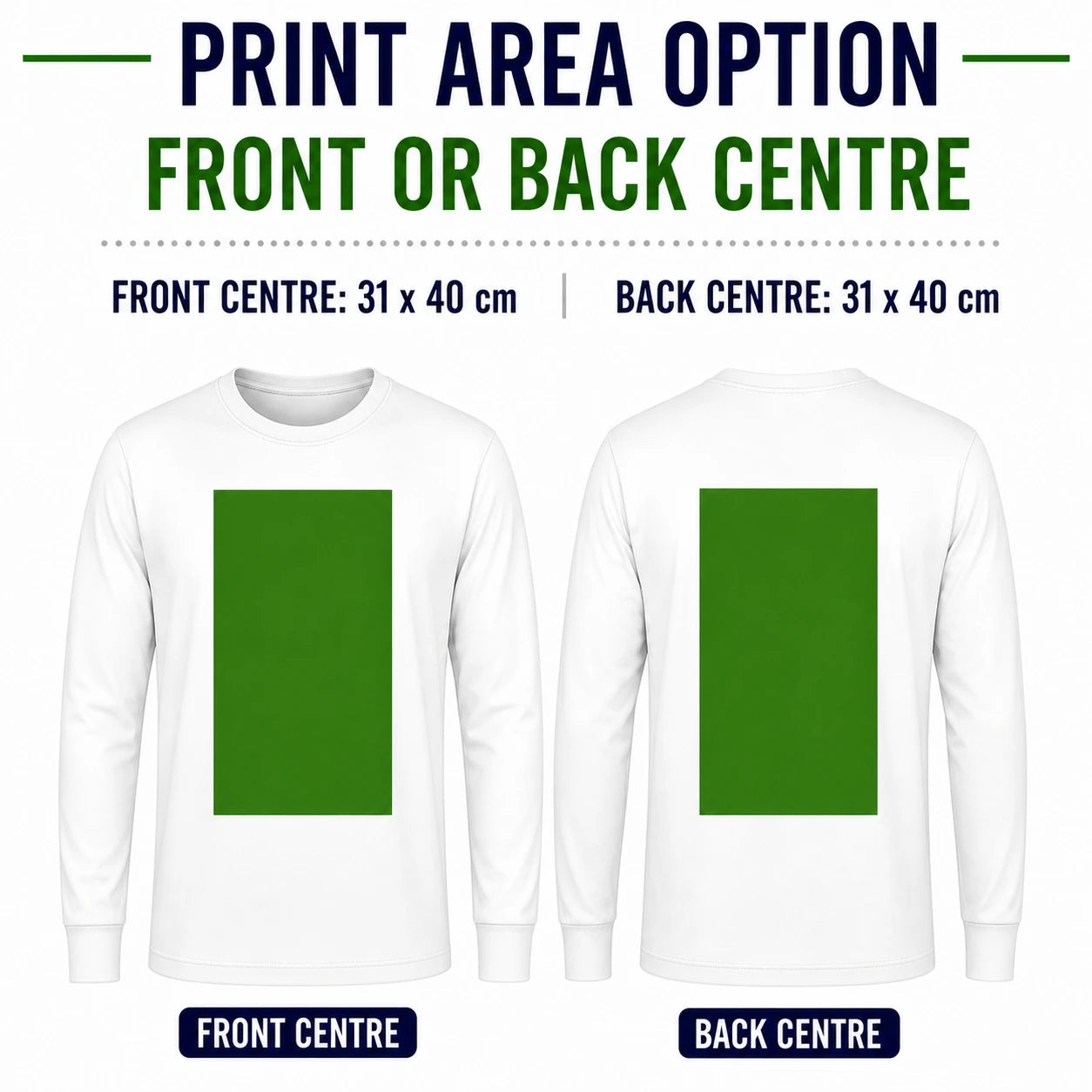 Personalised long sleeve T-shirts in Wembley for events and businesses