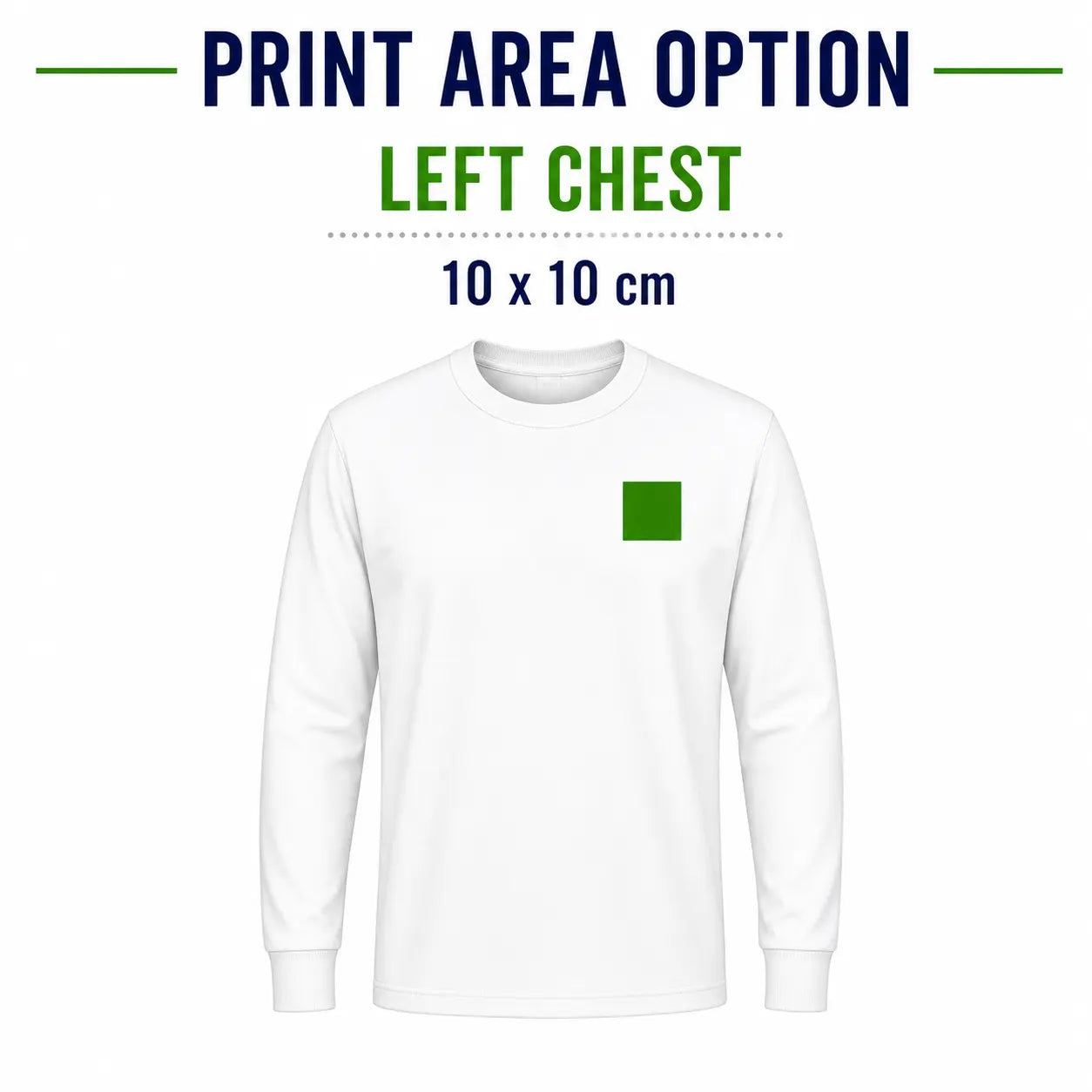 Wembley long sleeve T-shirt printing service with fast UK delivery