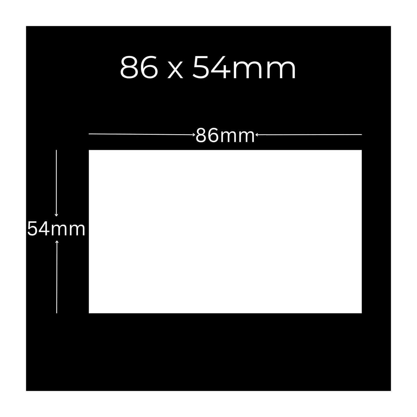 Premium metal and plastic business card design with sleek modern finish