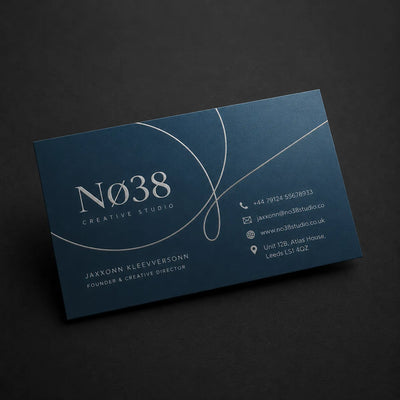 Pearl pearlescent iridescent shimmer luxury business card printing by Digraphics UK