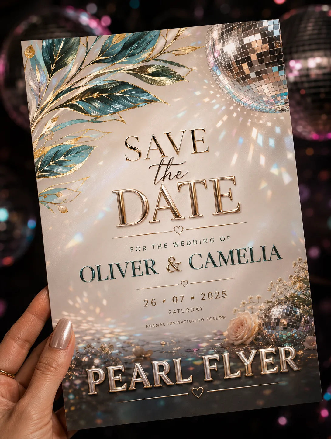 Pearl Flyer Printing UK - Iridescent Shimmer Finish DiGraphics