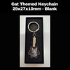 Personalised cat crystal keychain London with laser engraved cat photo inside premium crystal