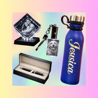 Custom engraved personalised gift with name-photo for birthdays and special occasions.