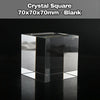Personalised K9 crystal cube 70mm Wembley UK with custom 3D laser engraved family photo inside premium clear crystal