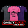 High quality custom t-shirts printing London soft cotton personalised tees