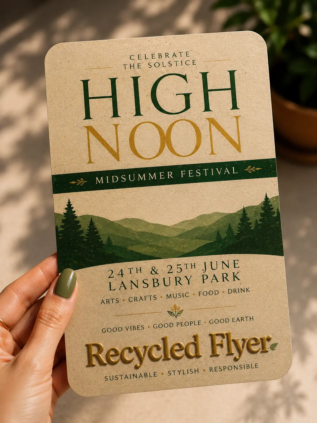 Recycled Flyer Printing UK - Eco Sustainable Stock DiGraphics