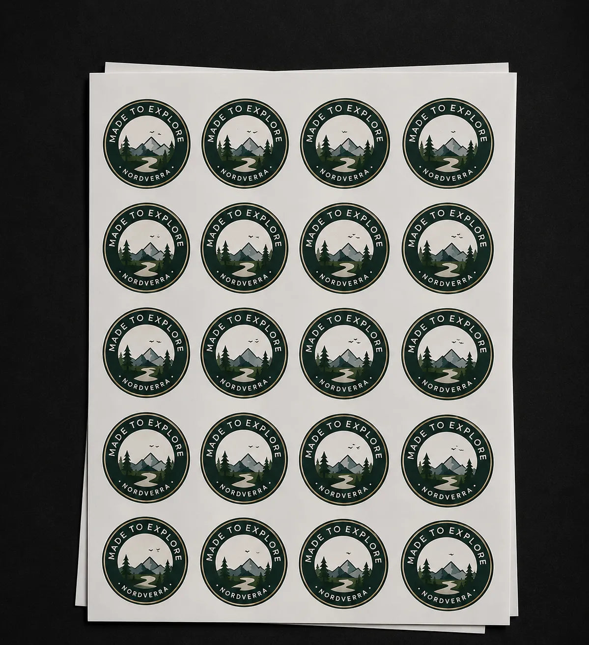 Stickers on a sheet printing gloss and matte same size stickers by Digraphics UK