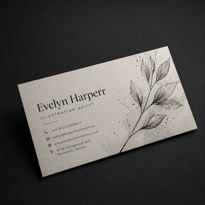 Textured linen and felt surface premium business card printing by Digraphics UK