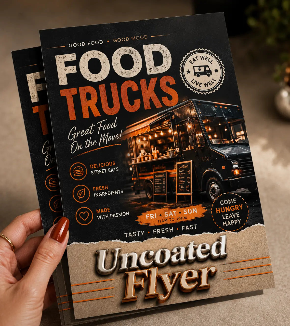 Uncoated Flyer Printing UK - Writeable Natural Stock DiGraphics